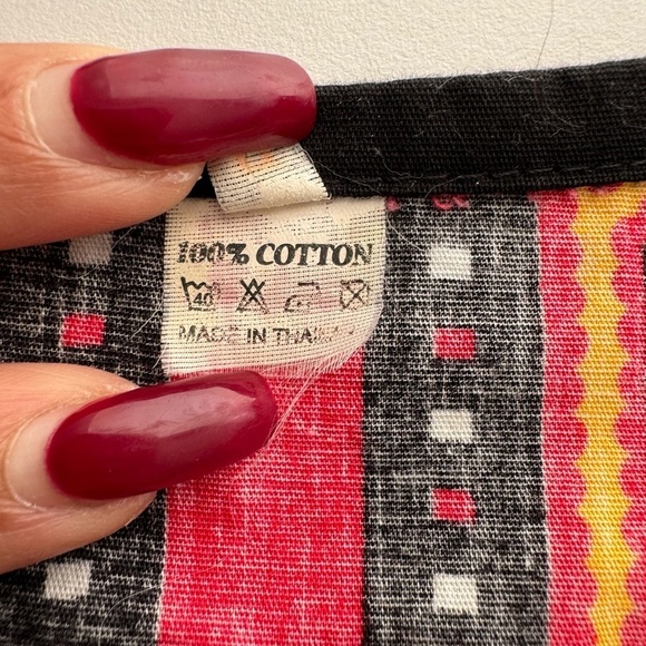 Dashiki Mens Top With Pockets Size Small 100% Cotton - Picture 6 of 7